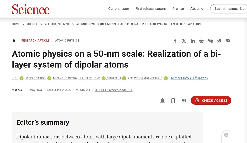 量子模拟突破:原子间距缩小至50纳米,为探索奇异物质态、构建新量子材料提供可能1.png 量子模拟突破:原子间距缩小至50纳米,为探索奇异物质态、构建新量子材料提供可能(图1)