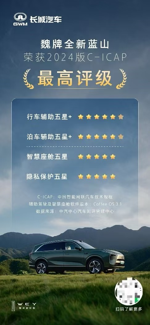 魏牌全新蓝山第五次OTA升级重磅来袭 新年“免费焕新车”(图10) 魏牌全新蓝山第五次OTA升级重磅来袭 新年“免费焕新车”(图10)